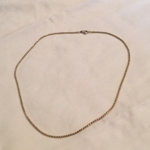 Gold rope short necklace